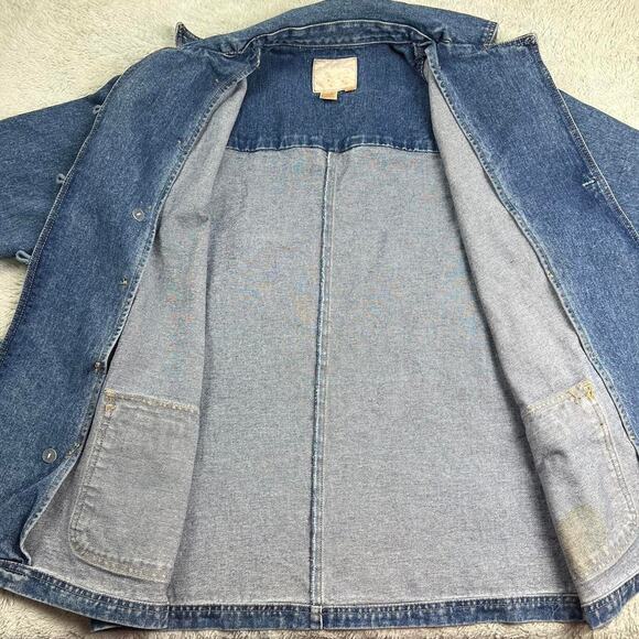 A.M.I Alexandre Mattiussi Vintage denim Chore jacket Field women’s size Medium - Picture 3 of 7